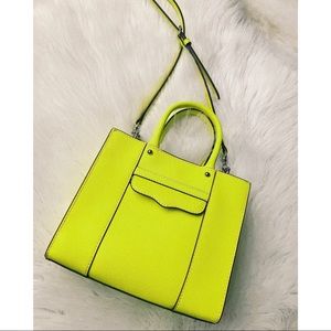 rebecca minkoff neon yellow mini MAB